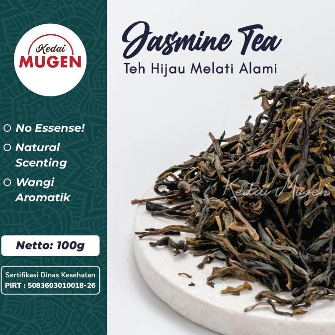 

[ COD ] Premium Green Tea Jasmine/Melati 100g KOMPLIT Kode 1312