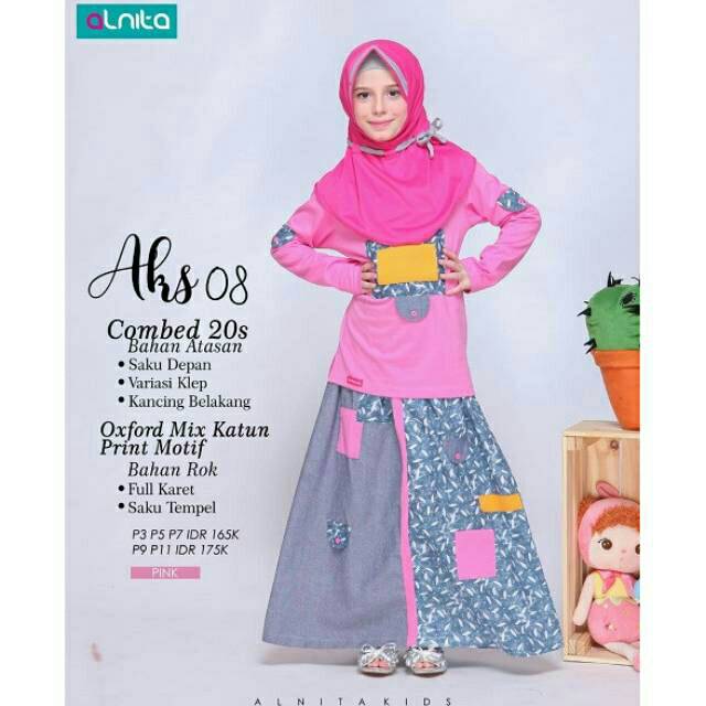 BUSANA MUSLIM ANAK ALNITA/ BUSANA MUSLIM SETELAN