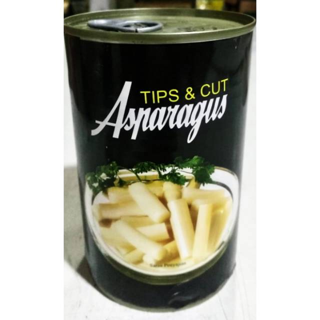 ASPARAGUS TIPS &amp; CUT 430 GR