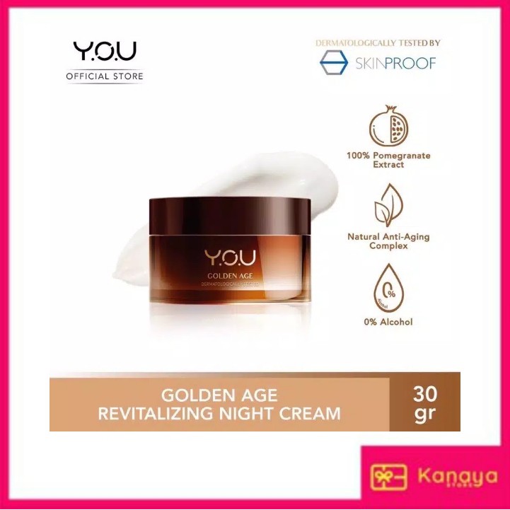 (BISA COD) YOU Golden Age Revitalizing Night Cream 30g