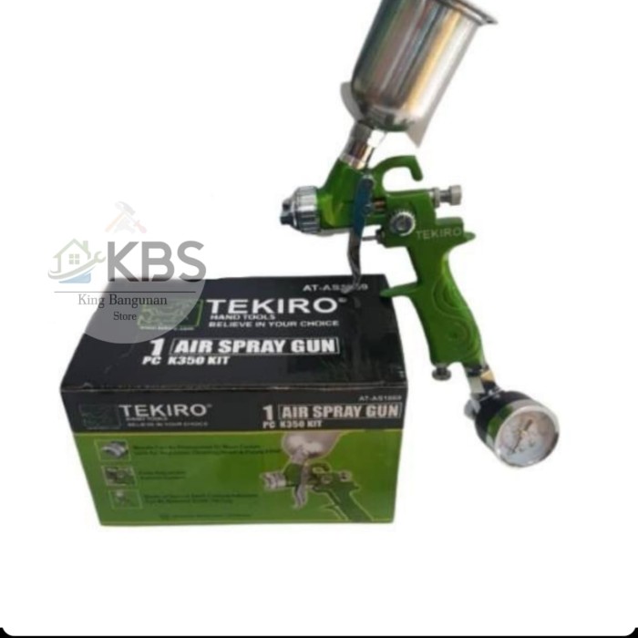 TEKIRO Spray Gun K350 Kit - Spray Gun Mini HVLP 0.8mm Premium K-350