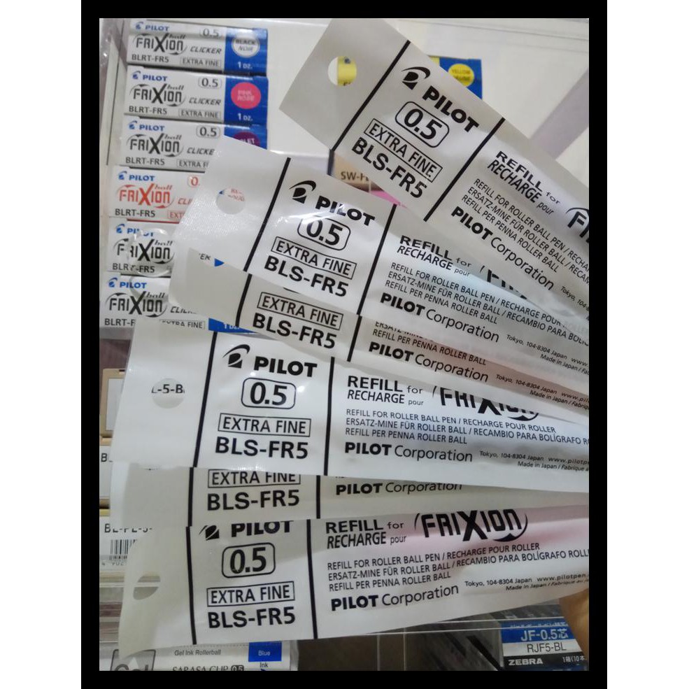 

Refill Isi Pulpen Pilot Frixion 0.5 (Hitam / Biru) Bermutu