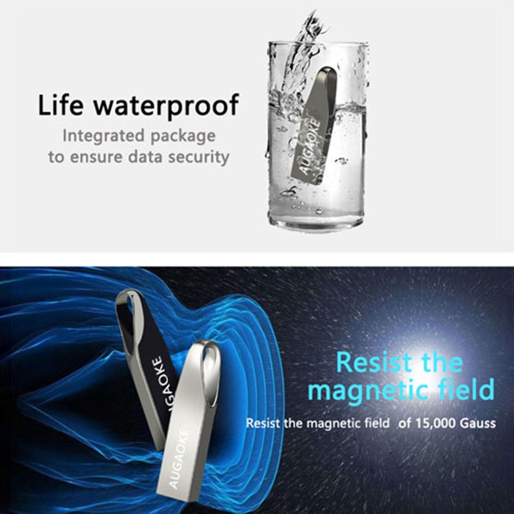 (Huluboy) Flashdisk USB 3.0 Kapasitas 256GB / 512GB / 1TB / 2TB / AUGAOKE / HS228 High Speed Tahan Air