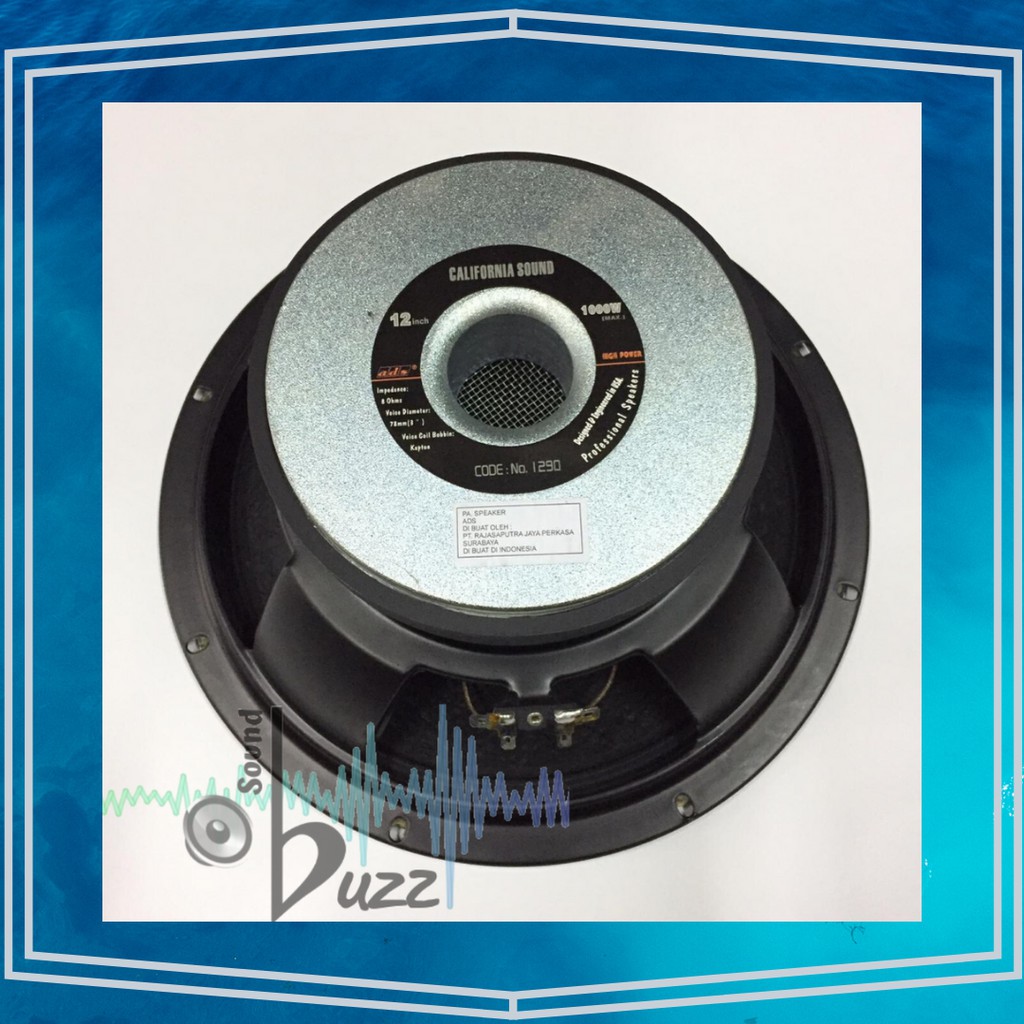 Professional Speaker ADS 12 inch 1290 California Sound Full Range ADS 1290