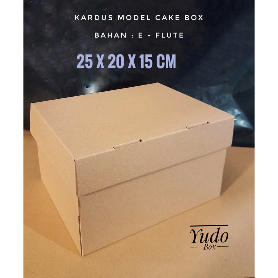 

Kardus - Karton - Box Polos Uk. 25x 20 x 15 cm Cake Box