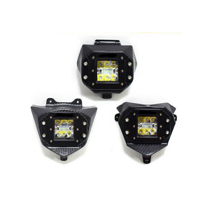 REFLEKTOR LED CARBON CRF150 KLX150 WR155 13 LED LAMPU DEPAN LED REFLEKTOR CRF150 WR KLX