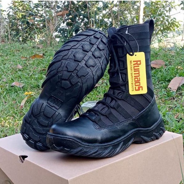 model ninja- sepatu PDL militer/ TNI POLRI SECURITY KULIT