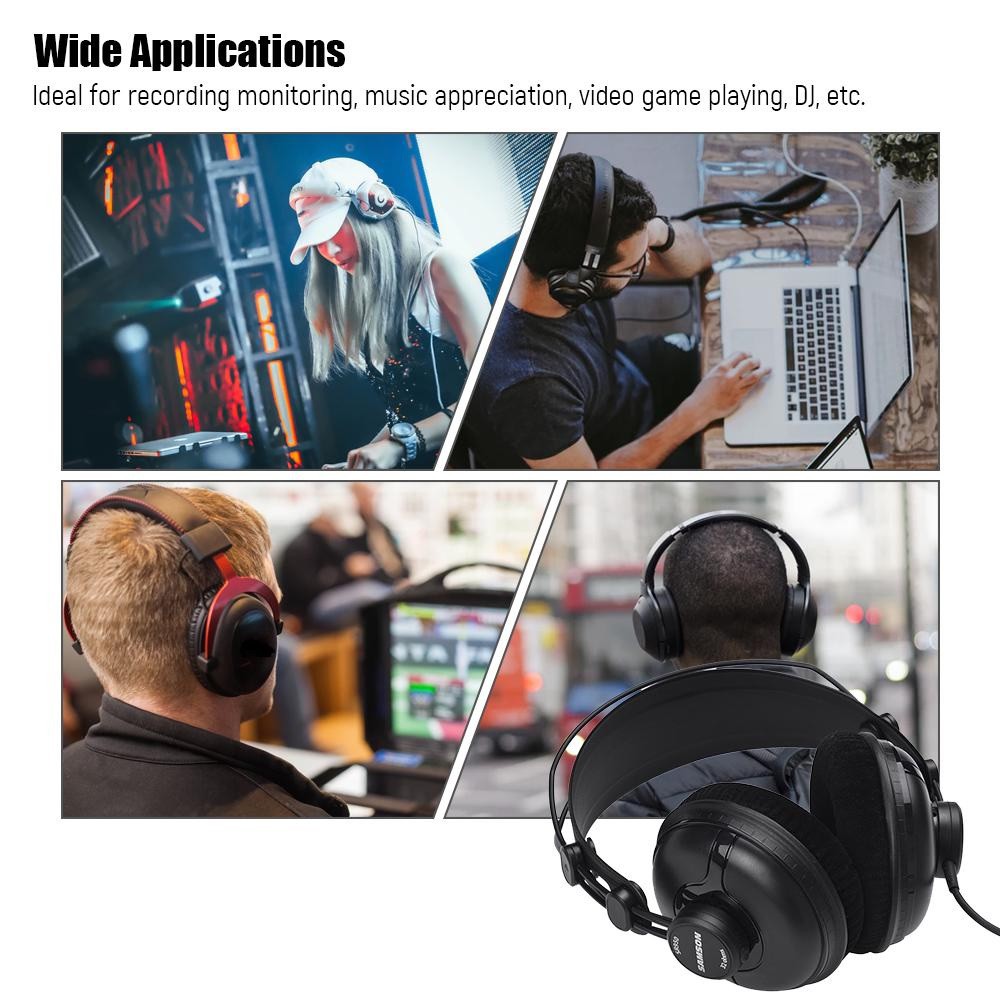 AKN88- SAMSON SR950 - Professional Studio Reference Headphones