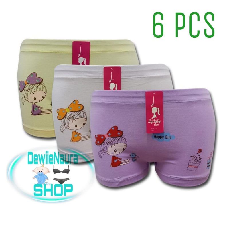 Celana Dalam Boxer Anak Perempuan Lydyly 5801 | Cd Anak Cewek Lidily