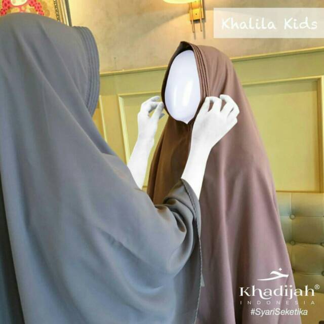 Khalila kids khimar KhadijahIndonesia set cadar anak