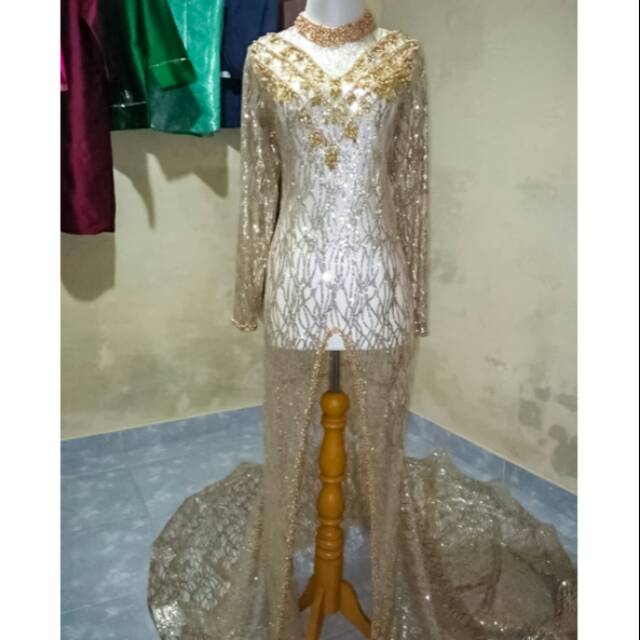 Kebaya Pengantin ekor / Kebaya Pengantin Candy