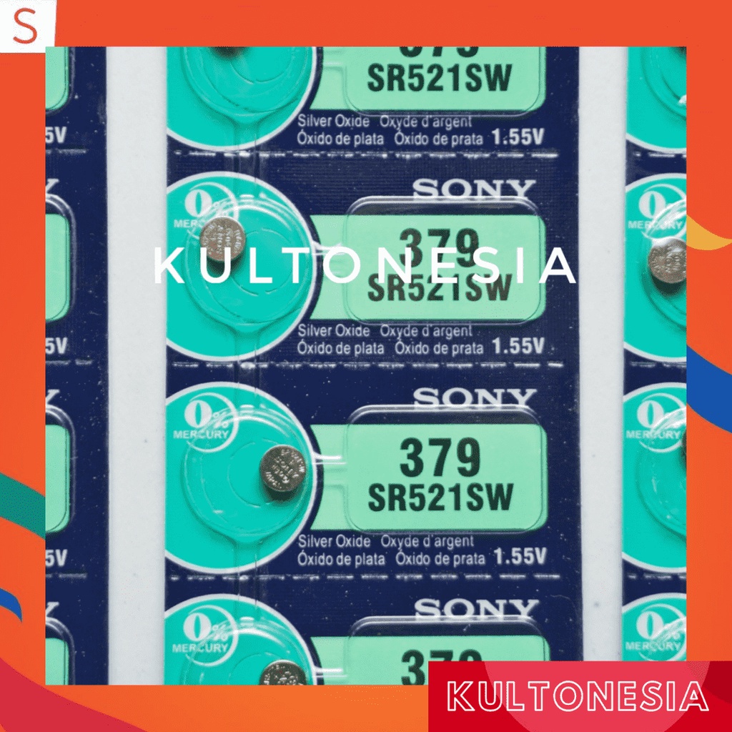 Baterai Sony SR521 SR 521 379 Original