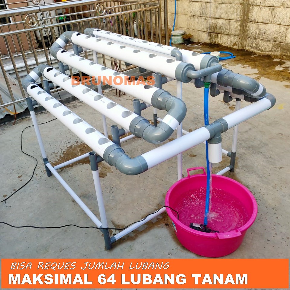 SORA Lubang Tanam Paket 80 Lubang Tanam - Pipa Hidroponik untuk Sistem Tanam Sayur Lubang Tanam - Pi