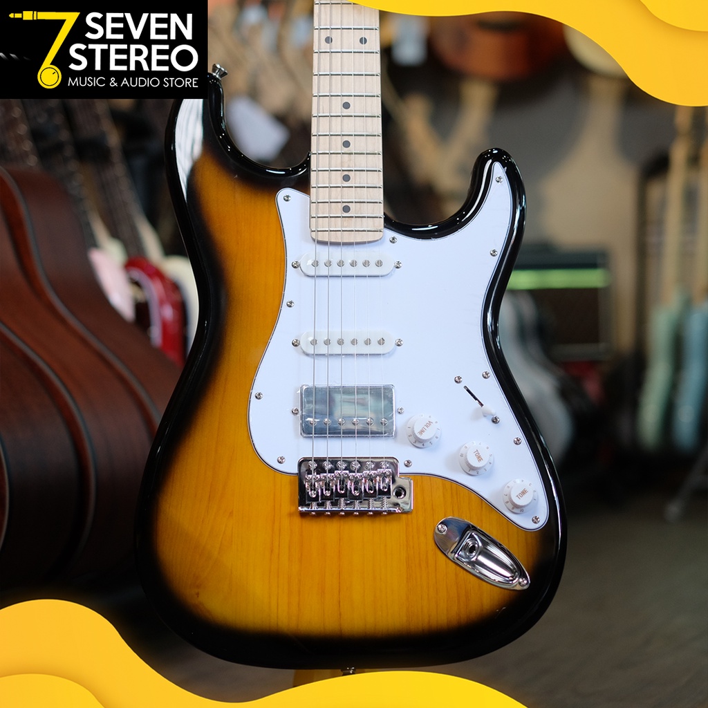 Bacchus BST-2M BST2M HSS 2 Tone Sunburst Universe Series Stratocaster