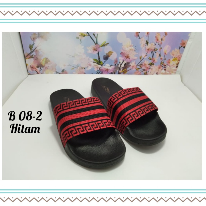 sandal slop pria - sandal turki import original - sandal pria lebaran kasual B08 2-3 UK 40-44