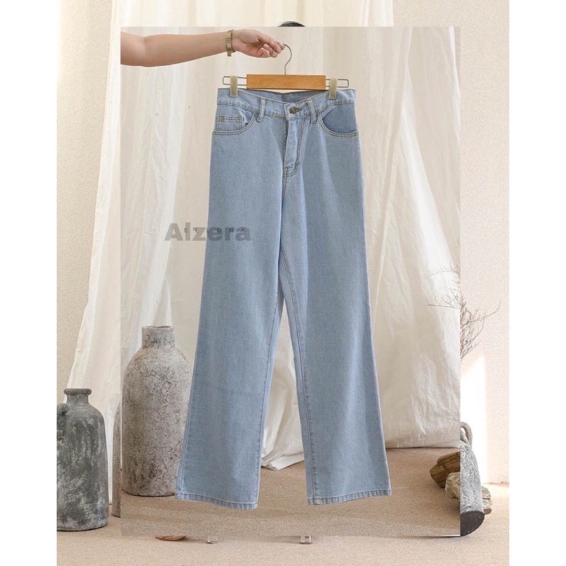 KULOT LOOSE HIGH WAIST LOSEE JEANS WANITA//KULOT JEANS TEBAL/KULOT LOOSE