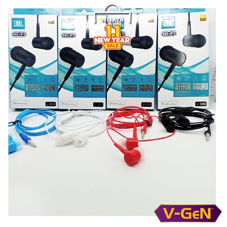 Headset JBL J-006 J006 Extra Bass Ori