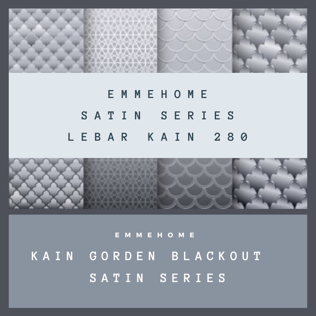 KAIN GORDEN BLACKOUT TEBAL SATIN POLOS / GORDEN SATIN MOTIF TIMBUL PREMIUM