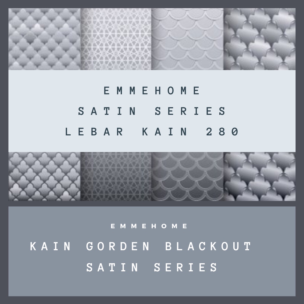 KAIN GORDEN BLACKOUT TEBAL SATIN POLOS / GORDEN SATIN MOTIF TIMBUL PREMIUM