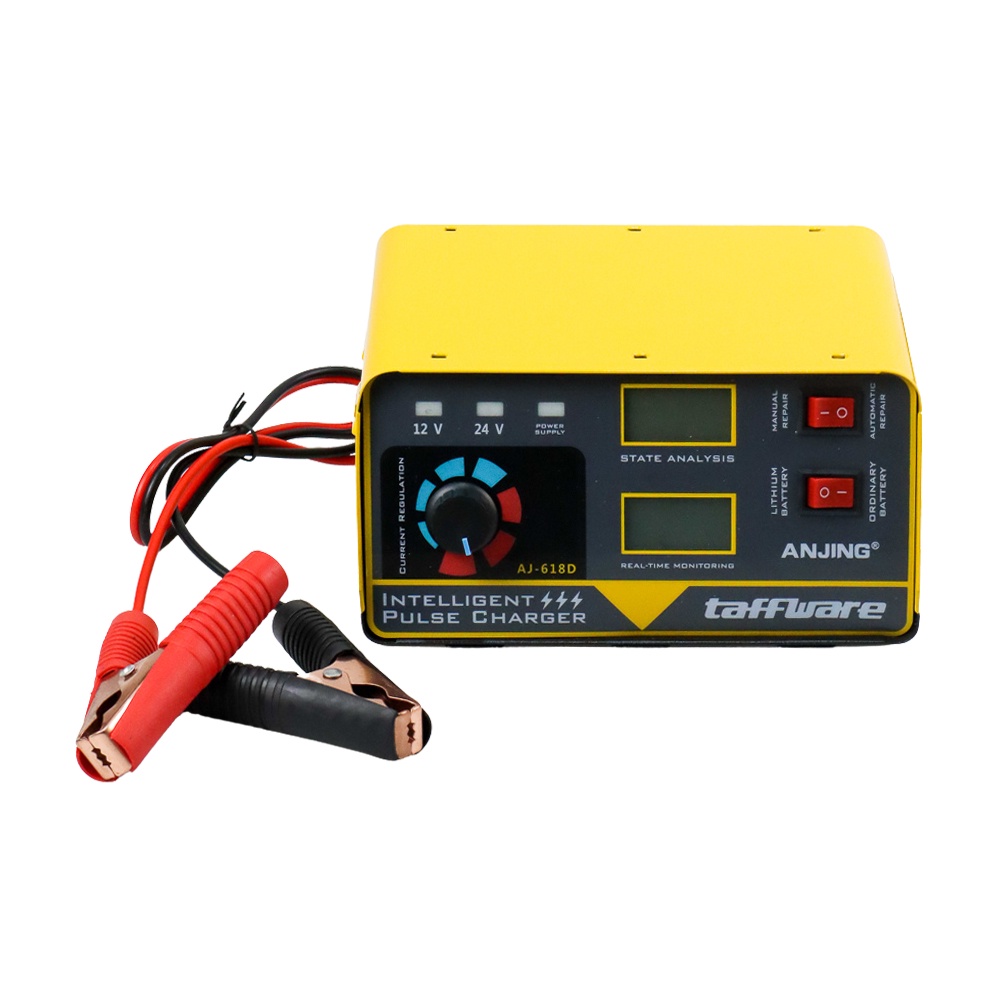 Charger Aki Mobil Motor 260W 12V/24V 200AH + LCD - AJ-618D