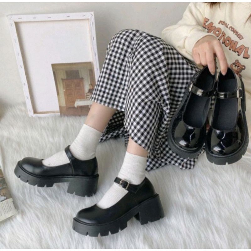 Sepatu Wanita - Mosasi | Sepatu Wanita Momori Fair Look Original Sekolah Kerja Kantor Gaya Trendy Korea Style import Quality