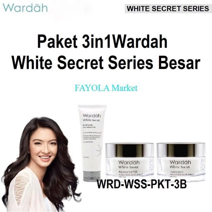 Wardah White Secret Series Paket Hemat Murah 3in1 Skin Care Besar Original BPOM