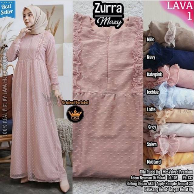 GAMIS BROKAT ZURRA MAXY GAMIS BRUKAT GAMIS KONDANGAN GAMIS SYARI GAMIS BURKAT