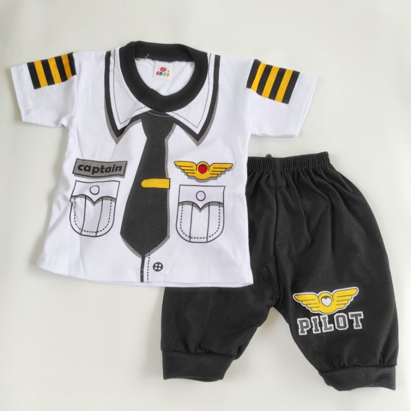 EROS profesi PILOT setelan baju celana joger anak bayi SNI