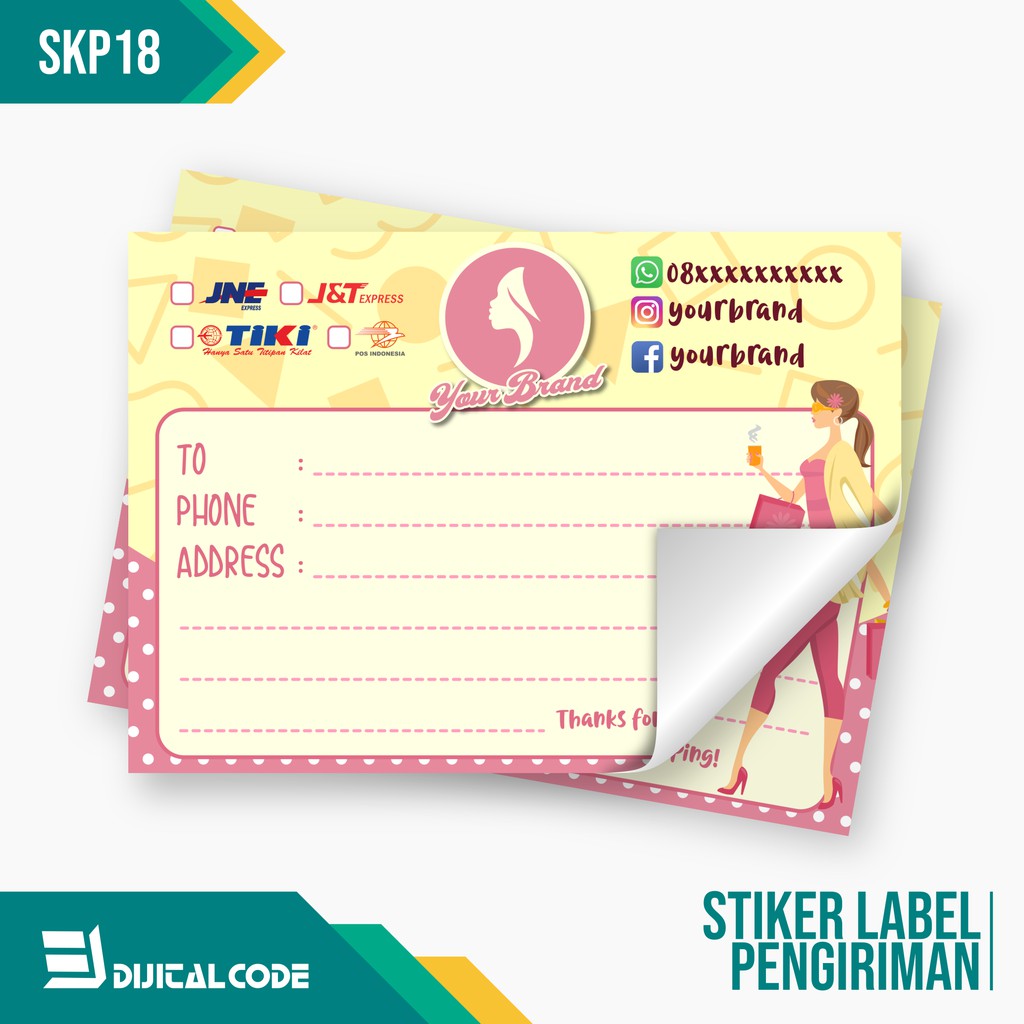 

SKP18 Stiker Label Pengiriman Paket Online Shop Olshop