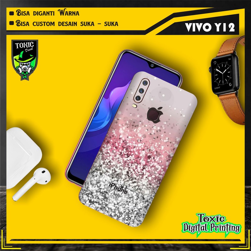 COD Garskin Skins HP VIVO Y12 PINK SILVER GRADATION
