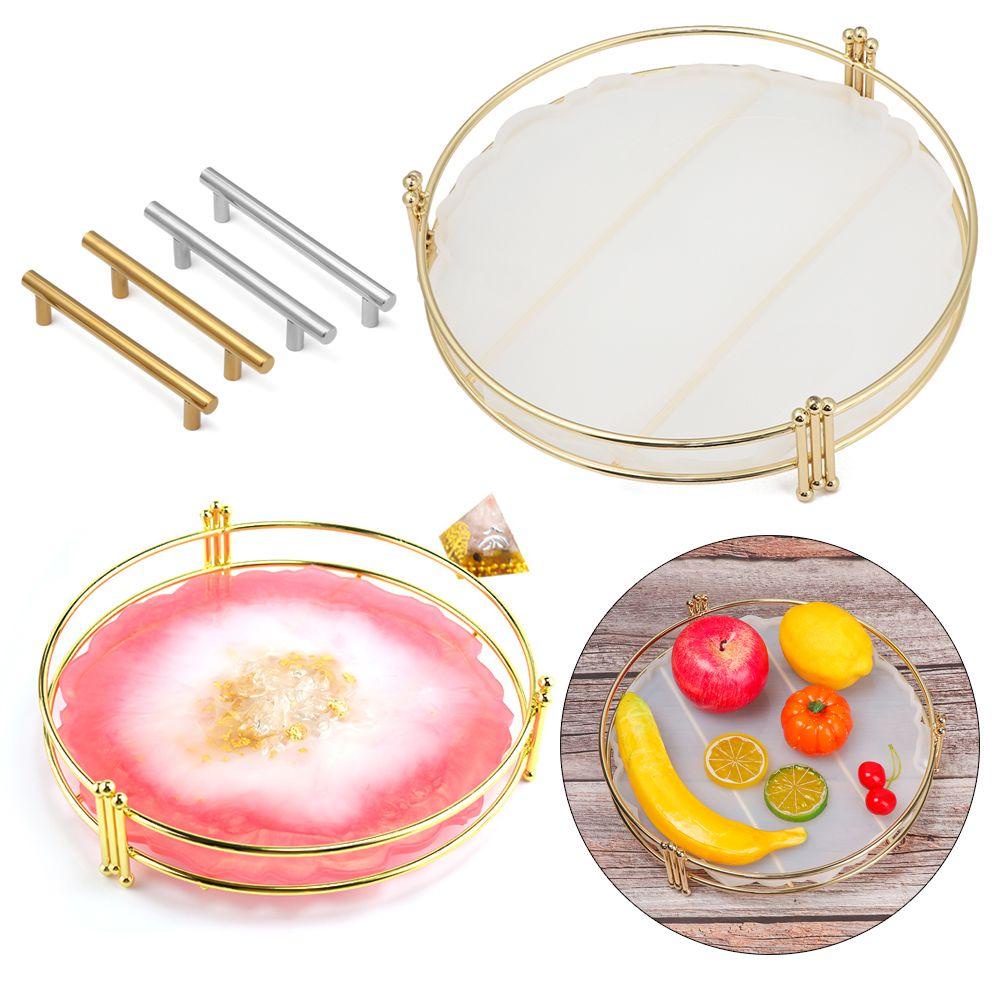 Solighter Cetakan Piring Buah Cetakan Resin Tidak Teratur DIY Resin Tea Tray