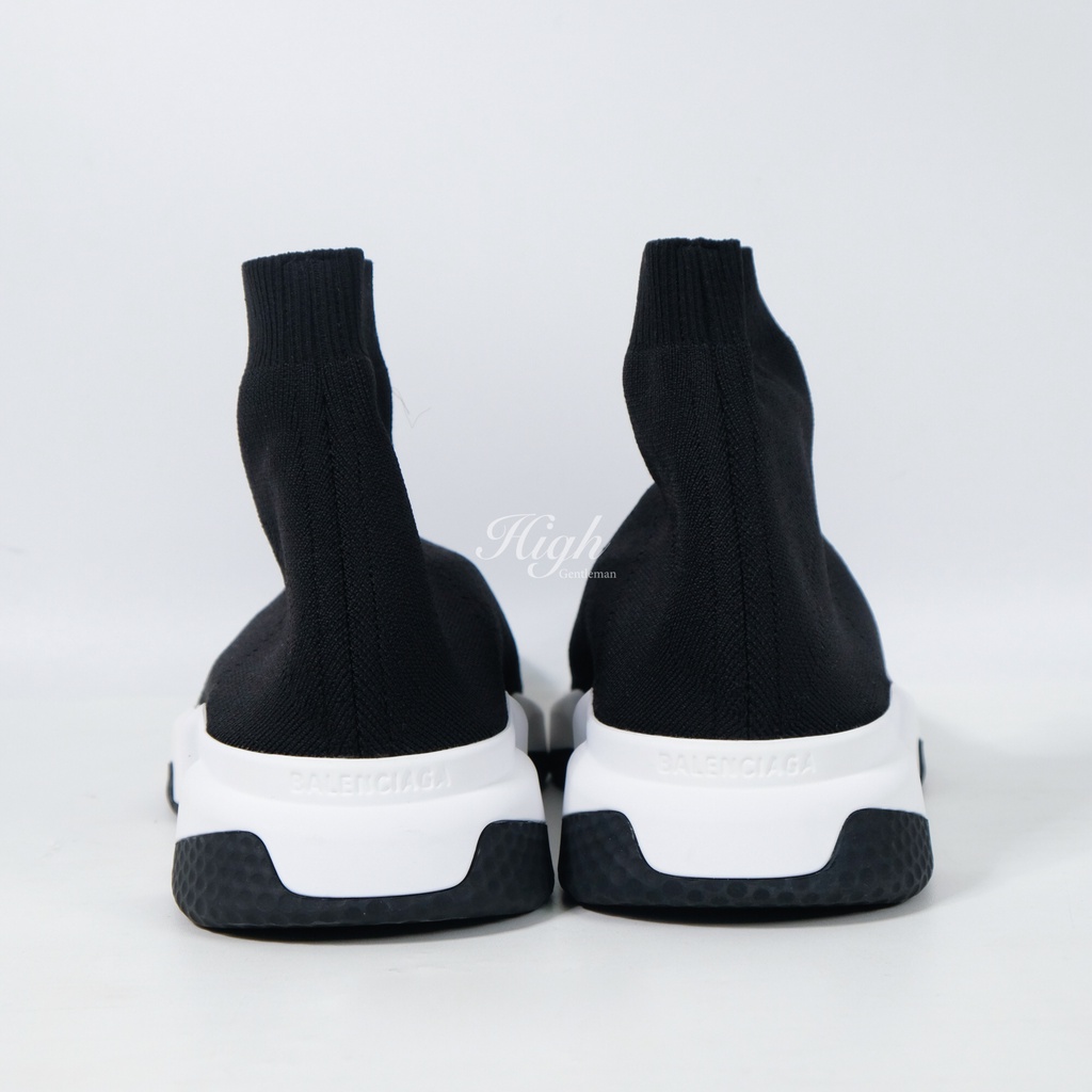 Blenciaga Speed Trainer Black White (Black Sole)