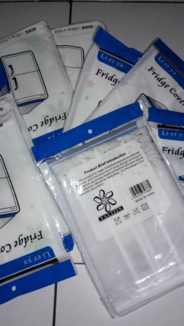 Taplak Kulkas Waterproof Refrigerator Cover Penutup Lemari Es Anti Air