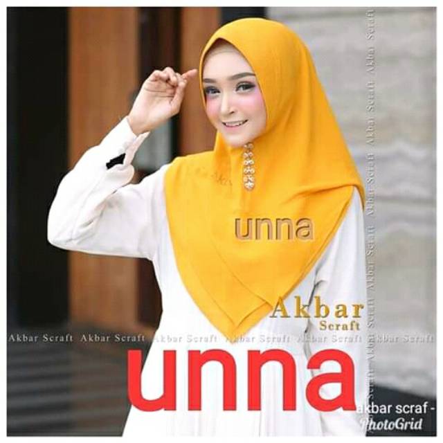 Hijab khimar unna by akbar ori termurah
