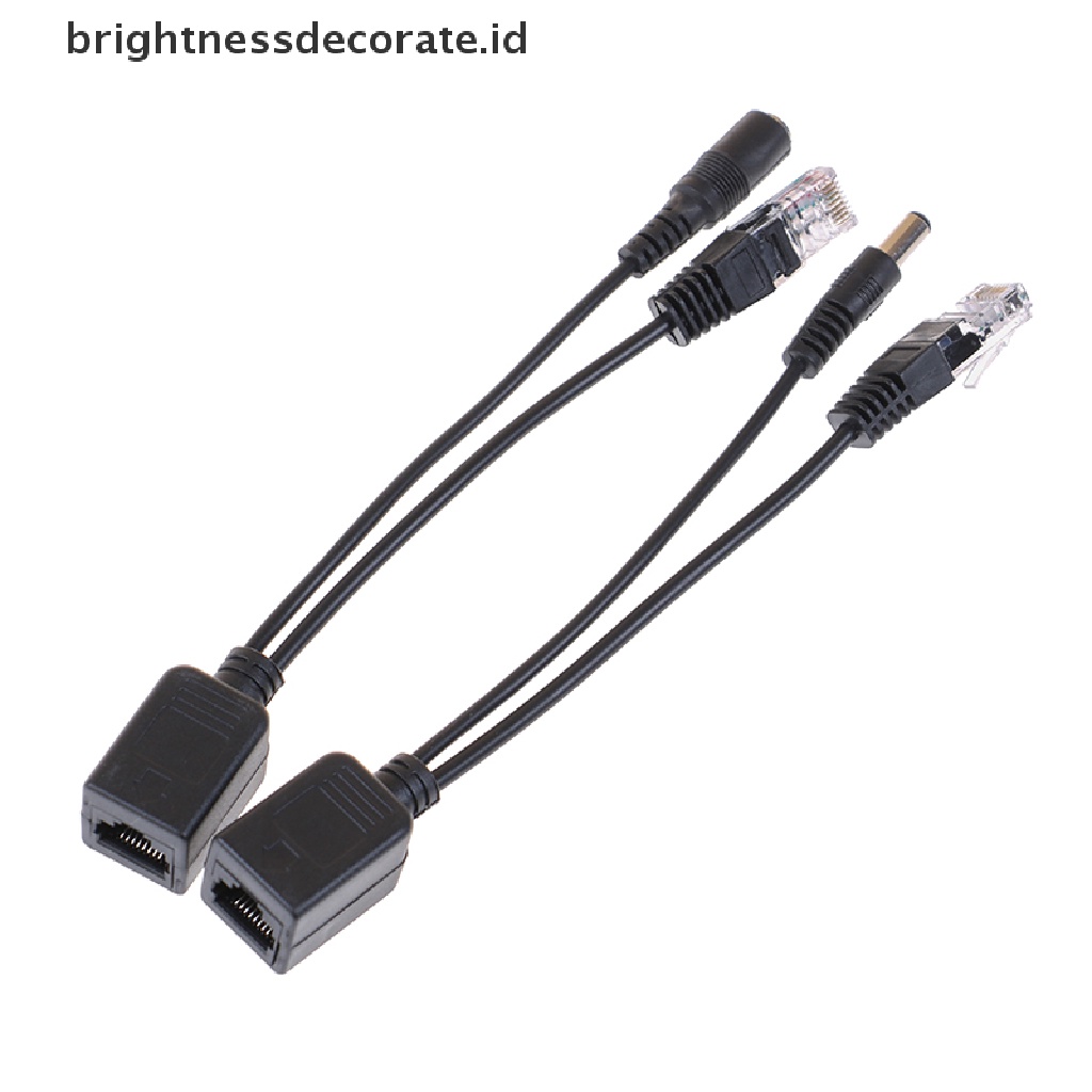 1 Set Kabel Adapter Splitter Power Ethernet Pasif