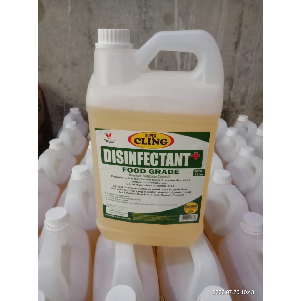 DISINFEKTAN CAIR Kemenkes 5 LITER AMPUH MEMBUNUH KUMAN DAN BAKTERI