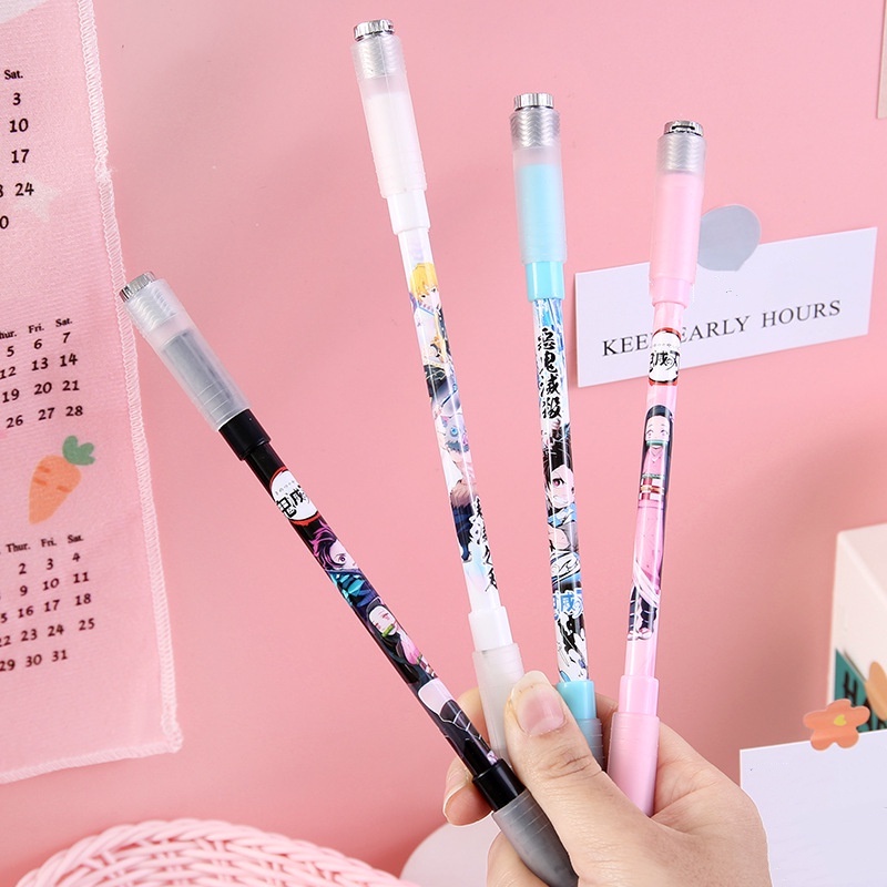 1pc Pulpen Gel LED Luminous Flexible Bahan Plastik Warna Acak Untuk Stationery Sekolah / Kantor