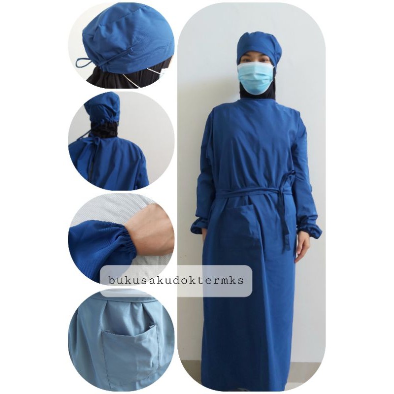 Baju Operasi Gaun Operasi Parasut Baju OK Surgical Gown APD baju jaga dokter perawat