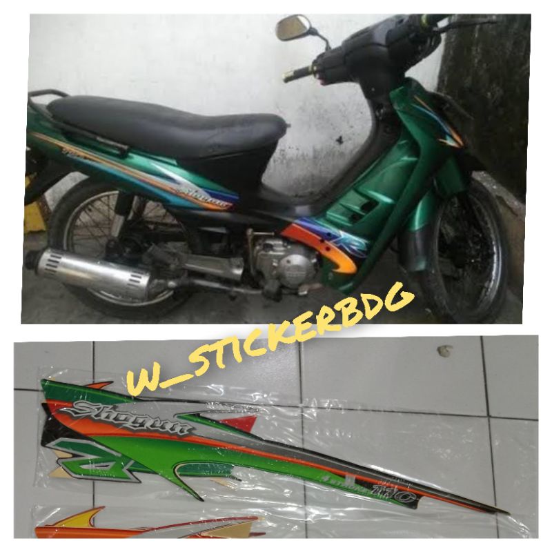 Striping Shogun Kebo Shogun R 1998 1999 2000 Hijau Botol