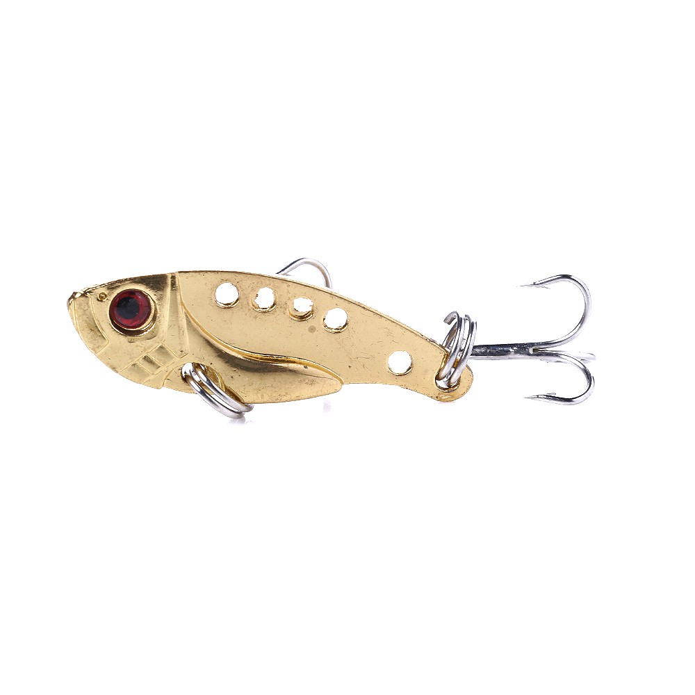 HENGJIA 4pcs 3.5cm/3.2g VIB Metal Sequin Umpan Pancing Swimbait Fishing Lure Bass Ikan Kail Tackle