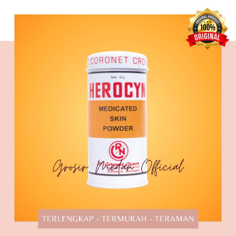 HEROCYN BEDAK TABUR BIANG KERINGAT GATAL GATAL ANAK BAYI DAN DEWASA