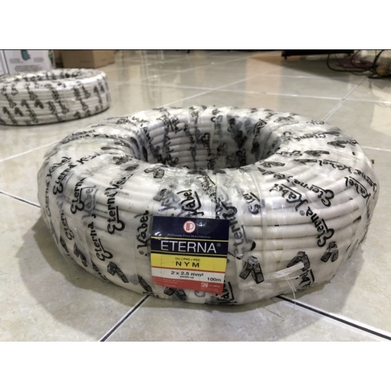 Kabel Listrik ETERNA 2x2.5 PER METER