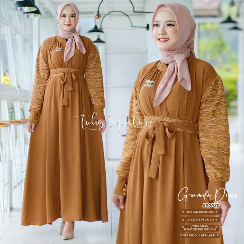 GARMELA DRESS BY TULUS SIGNATURE (DRESS MUSLIMAH) Dress wanita rekomended