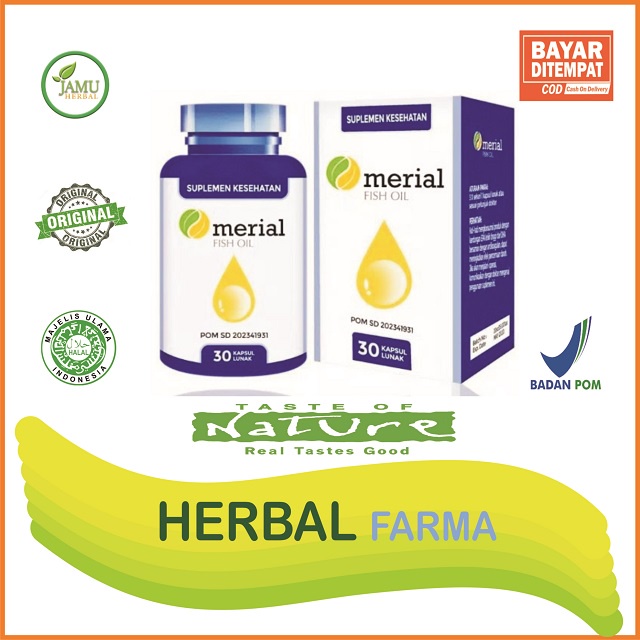 Merial Fish Oil Red Pine Korea 100% Original Obat Pinus Merah Suplemen Untuk Memelihara Kesehatan Ko