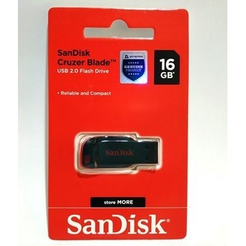 

Sandisk Flashdisk 16GB Cruzer Blade CZ50 USB 2.0 original