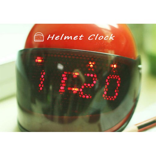 Jam Alarm Model Helm - Helmet Clock Sangat Unik Ada Alarm Kado Souvenir