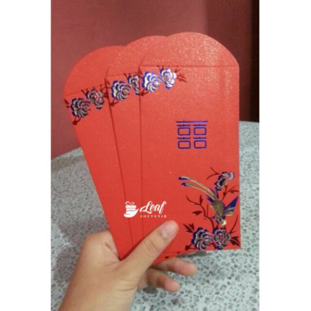 

angpao panjang sudut biru