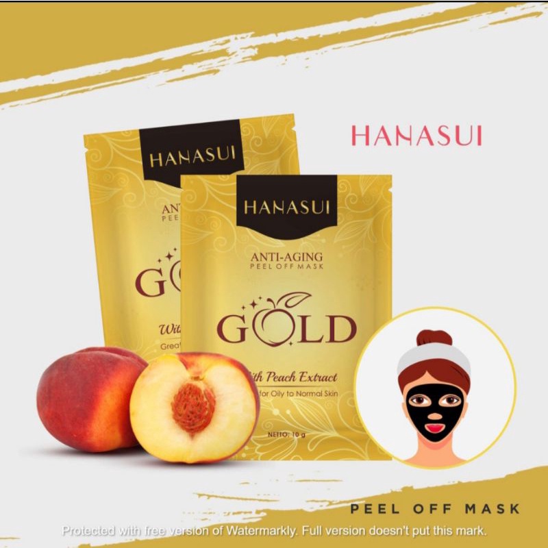 MASKER NATURGO HANASUI GOLD ANTI AGING/MASKER KOMEDO