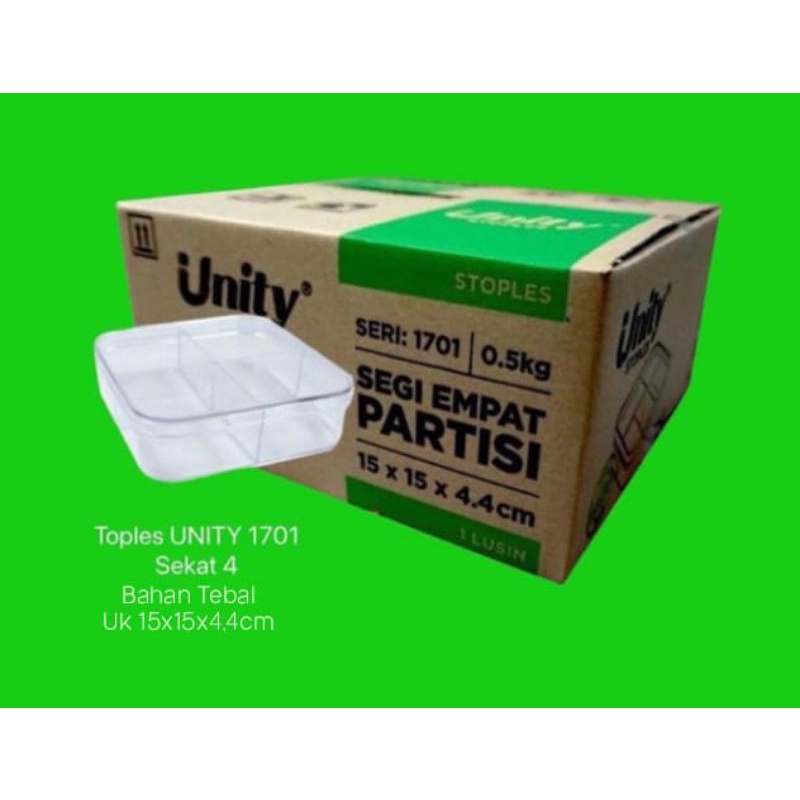 

Toples Unity Type 1701 sekat 4 ukuran 500gram