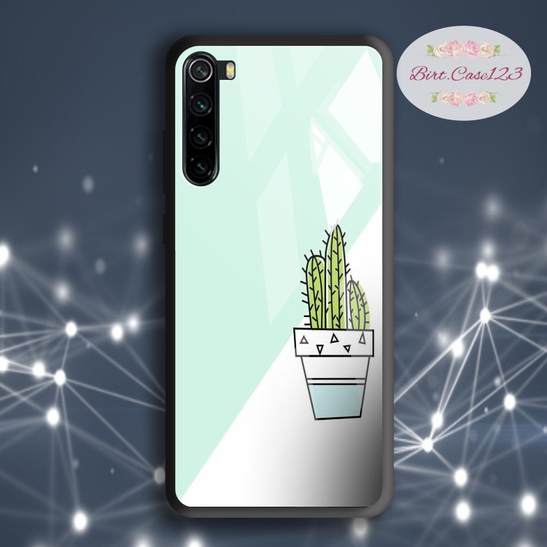 Case casing softcase silikon Gambar kaktus back case glass vivo y91 y93 y95 y91c y71 y81 y12 y15 y17